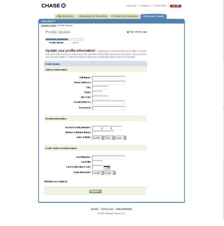 Chase Scam screen 2